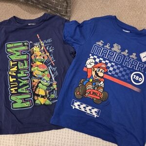 Old Navy Graphic T-Shirts - Ninja Turtles and Mario Kart